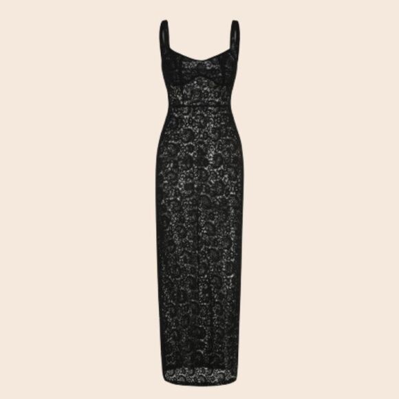 Cider Solid Lace Sweetheart Maxi Dress Sold Out Size XL - Picture 1 of 12